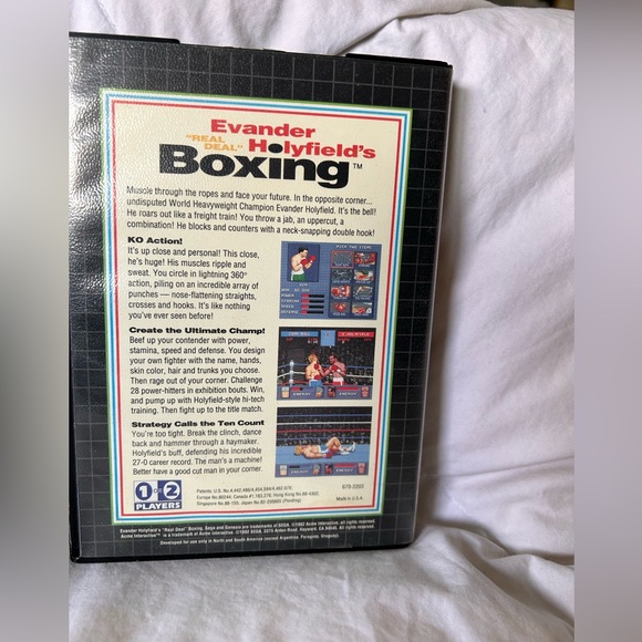 Sega Genesis 1992 Evander “Real Deal” Holyfield’s Boxing cartridge game - Picture 4 of 6